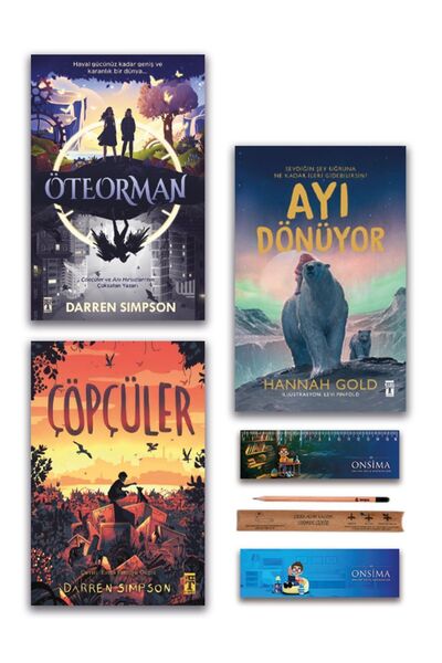 Genç Timaş Ayı Dönüyor - Çöpçüler - Öteorman Set 3 Kitap