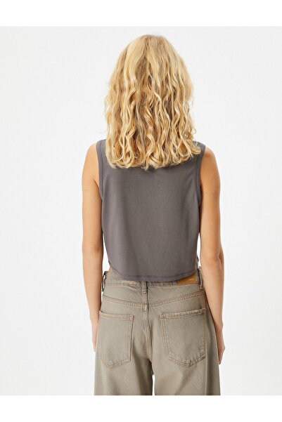 Koton Γυναικείο αμάνικο μπλουζάκι βασικό