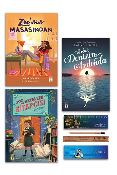 Genç Timaş Parlak Denizin Ardında - Zoe nin Masasında - Toz ve Hayaller Kitap...