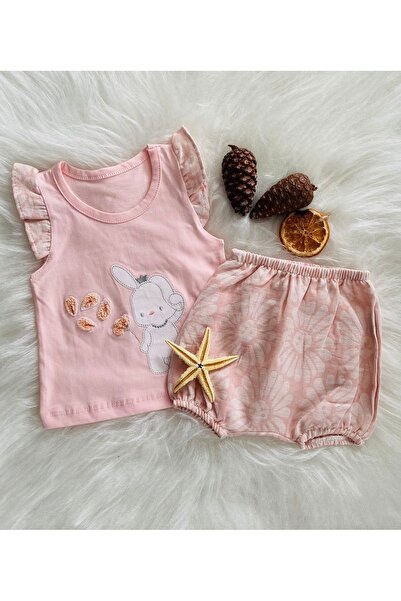 Fery Baby RABBIT PRINTED BABY GIRL AND KIDS BOTTOM TOP SET