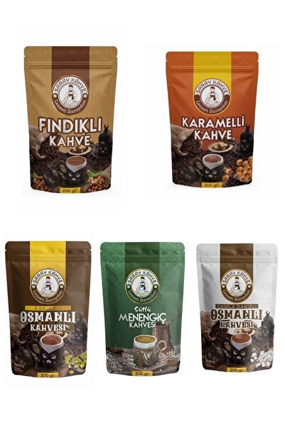 SARAY KAHVE 5’li Set Fındıklı, Karamelli, Damla Sakızlı, Menengiç, Kakuleli