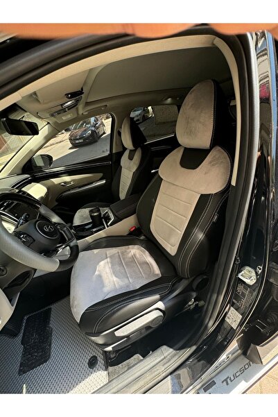 AKINCI Hyundai Tucson 2021 2024 Rear Back 2-1 .Rear Back Armrest Model Compatible Auto Seat Cover