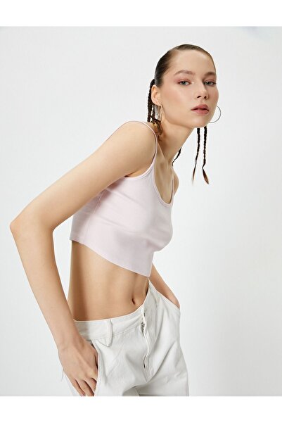 Koton Γυναικείο μπλουζάκι Basic Crop