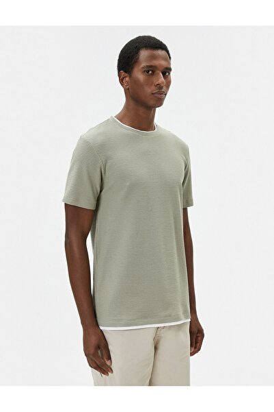 Koton Ανδρικό T-Shirt Crew Neck