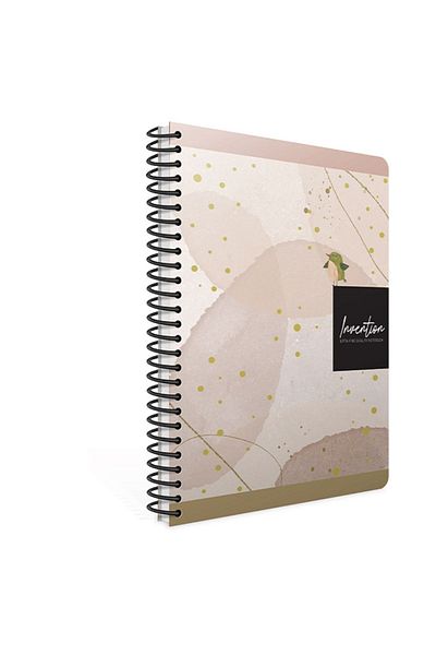Gıpta Invention 17x24 120 Sheets Checkered Hard Cover Spiral Notebook