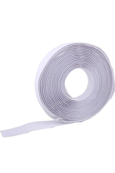 Tuhafiş شريط فيلكرو أبيض بطول 1 متر وقطر 2 سم (سحاب أمريكي)
