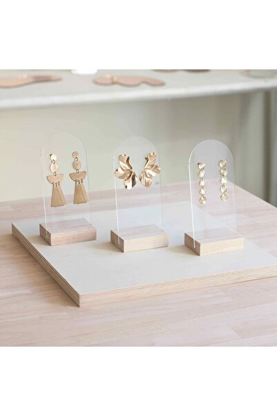 Kpleksi طقم أقراط شبكي مكون من 3 قطع