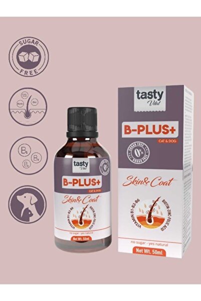 TASTY VİTAL Kediler için Tüy Dökülmesi Azaltıcı Plus B Damla 50ml (KEDİ İÇİN ...