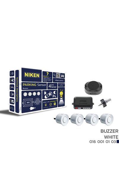 Niken 22mm White Parking Sensor - Sound Promoted