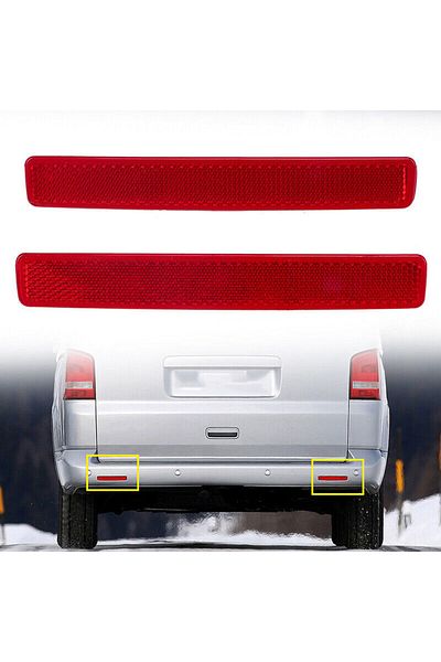 BENZPAR Rear Bumper Reflector Right-left Set for Volkswagen Transporter T5 (2003-2011 )