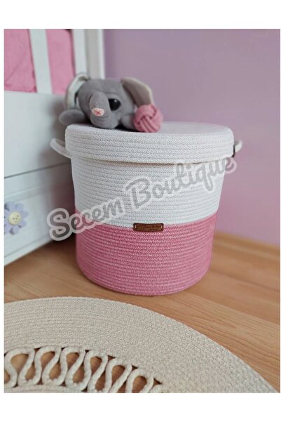 Secem Boutique Kapaklı Oyuncak Sepeti, Çocuk Çamaşır Sepeti, Çocuk Odası Düze...