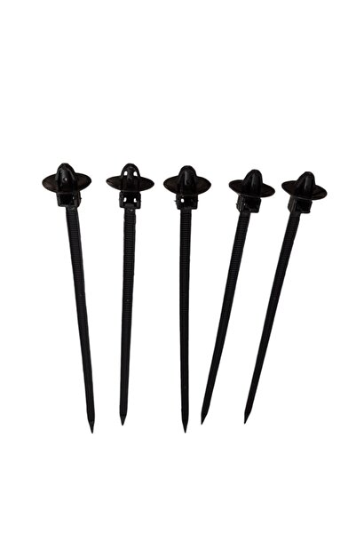 Maflen Sabitleme Klipsli Cırt Kelepçe Kablo Bağ 15cm X 5mm -s3327 Paket Içeriği: 5 Adet