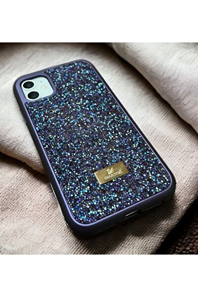 bekcase İphone 14 Pro Uyumlu Taşlı Lüks Markalı Silikon Kılıf