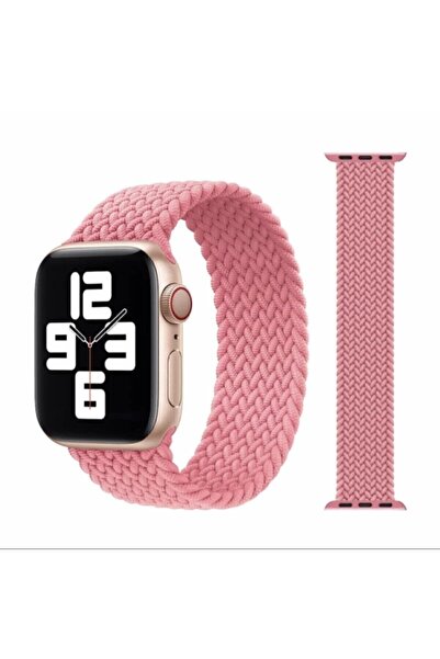 TT Option Apple Watch 42 44mm Uyumlu A Kalite Örgülü Esnek Kordon Kayış Bileklik