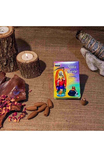 Darshan Incense Santa Muerte Geri Akış (BACK FLOW) Tütsü 10 Adet