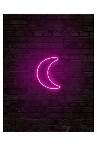 TekSimgeReklam Neon Led Ay Hilal Dekoratif Gece Lambası