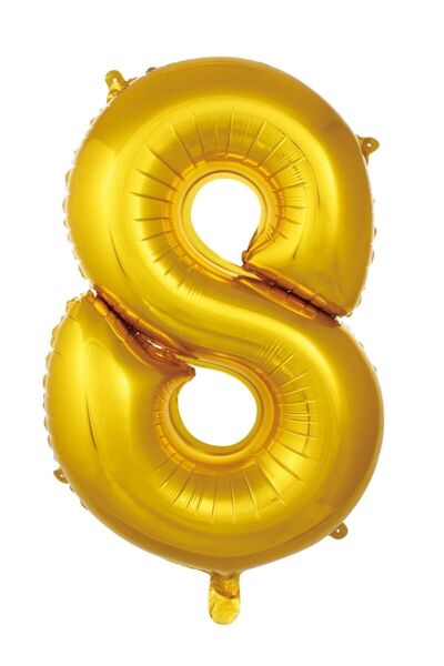 ikm balon 8 بالون رقم 36 سم من رقائق الذهب 16 Inc