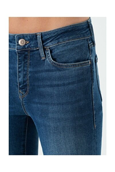 DRC trend Asya Kadın Mavi Power Likralı Yüksek Bel Jeans Kot Pantolon