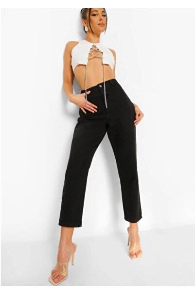 DRC trend Holly Black Mom farmerke pantalone (NEIZBIRIVO CRNE)