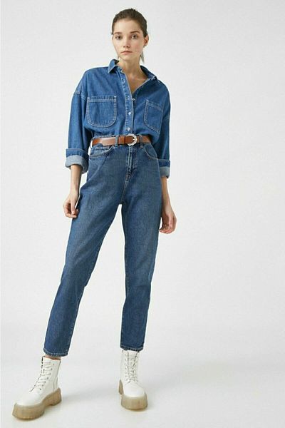 DRC trend Pantaloni Bella Blue Mom Jean