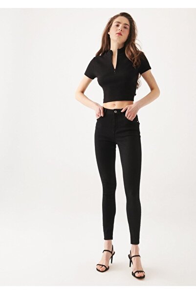 DRC trend Pantaloni de blugi super skinny Blugi negri fără decolorare (gatherer)