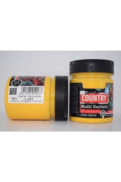 Country Multi Surface Hobi Boyası Sarı 120 Cc