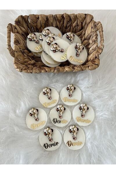 AyCe Hediyelik Balonlu Ayıcık Figürlü Pleksi Magnet Hediyelik 15 Adet