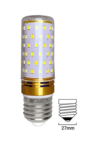Genel Markalar Alvina E27 Duylu 16w 2700k ~ 6500k 1000-1999 Lümen Beyaz/sarı/günışığı Renk Mısır Led Ampul