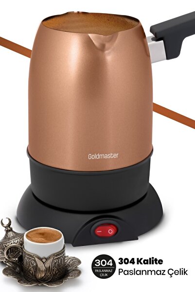 GOLDMASTER Köpük Gold Çift Ağızlı Elektrikli Cezve