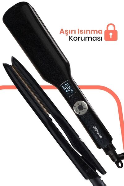 GOLDMASTER Prosense Digital Display Tourmaline Ceramic Thick Plate Ionic Hair Straightener