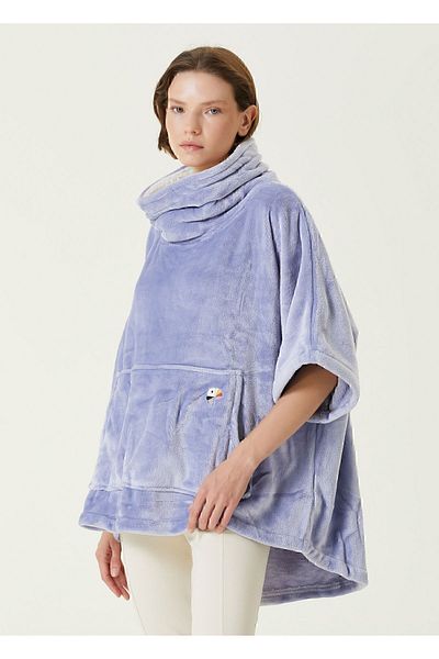 İrya Es Parla Ruby Poncho Blue Oversize