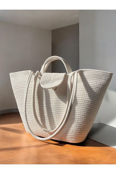 ATELIER Straw Handbag - Casual and Beach Bag