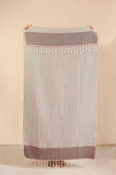İrya Mia 100% βαμβακερό Peshtemal Claret Red 90x170