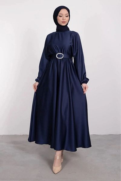 HB MODA COLLECTİON Σατέν Φόρεμα