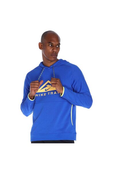 Nike Dri-Fit trail Erkek Mavi Koşu Sweatshirt DV9324-405