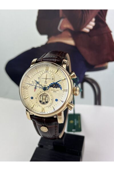 Hislon Men's Classic Gold Wristwatch - 5 ATM Waterproof