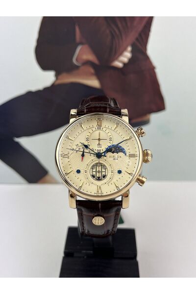 Hislon Men's Classic Gold Wristwatch - 5 ATM Waterproof