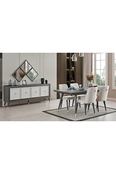 CaddeYıldız Izmit Gri Yemek Odası