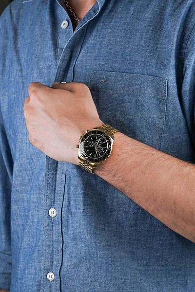 Güncel Vitrin Premium Stainless Steel Men's Wristwatch