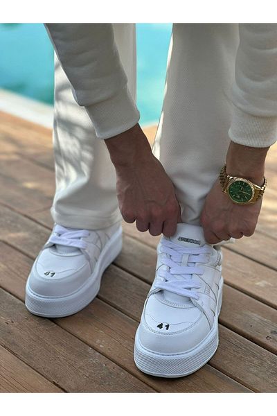 BZ Moda B2407 Star-X Orthopedic Ανδρικά αθλητικά παπούτσια - Casual Skin, Λευκό