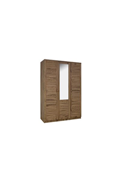 CaddeYıldız Justo Ceviz Gardrop - 3 Kapılı