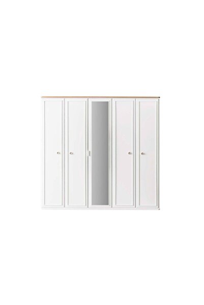 CaddeYıldız Pety 5 Kapılı Gardrop - Askılı