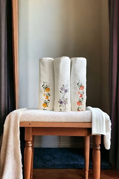 Özdilek 3-пакет 100% бавовняних рушників для рук та обличчя - 80x50 см рушник для ванної кімнати