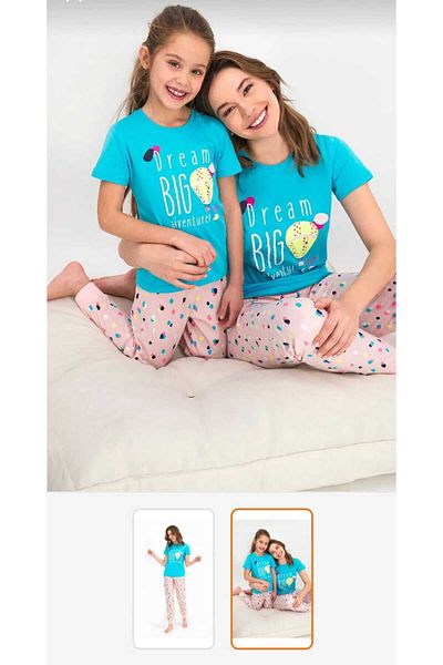 Rolypoly Pijamale pentru mama si fiica - 100% bumbac, preturi diferite, adauga in cos