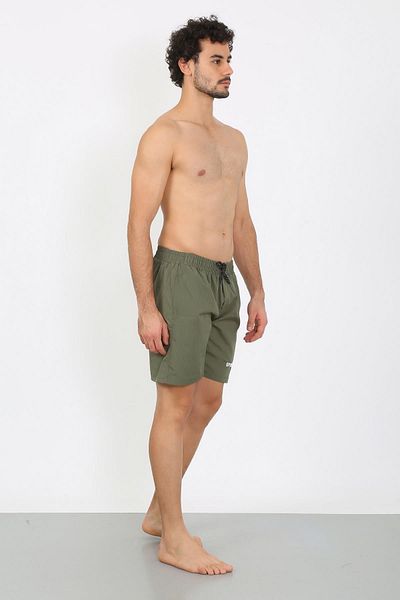 Akbeniz Ανδρικό σορτς θάλασσας με φερμουάρ Khaki 27485