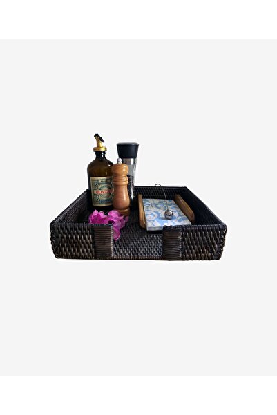 did homeware Boreas Rattan - Walnut ColoreD Storage anD Organization Box
