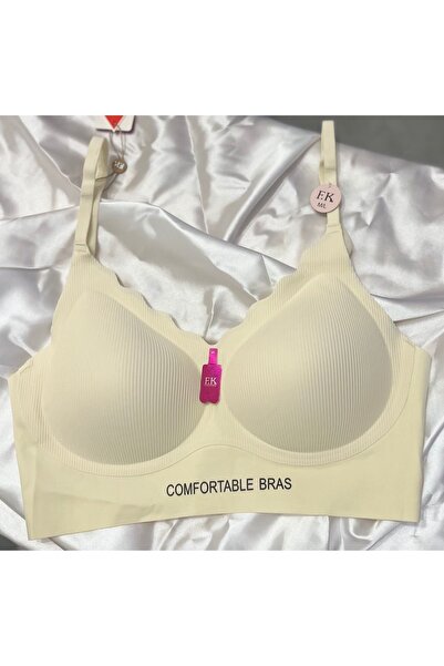 F.K حمالة صدر بدون خياطة مقطوعة بالليزر إكرو (قالب عريض D)