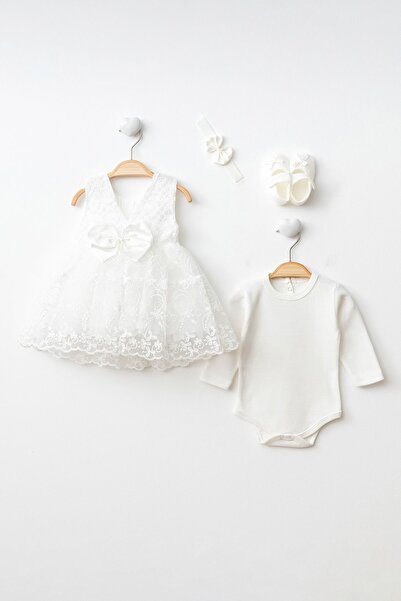 Harry&Millie Kız bebek mevlüt elbisesi dantelli gelinlik bebek abiye  bebek h...