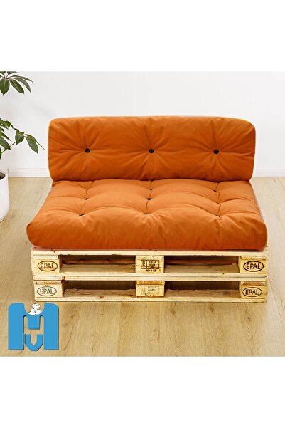 Mavi Vitrin Iç Mekan Soft Balkon Teras Bahçe Yer Palet Minderi 80x60 Cm