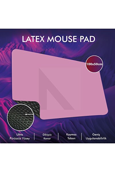 ACTIVE TEAM MP05 - 100x50 3xlarge Pembe Gaming Mousepad | Kaymaz Taban, Oyuncu Gamepad,ev,ofis,oyun Masa Matı
